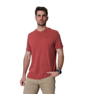 חולצה לוגו טי ויסקוזה 2279 צבע חום | Viscoze V Shirt