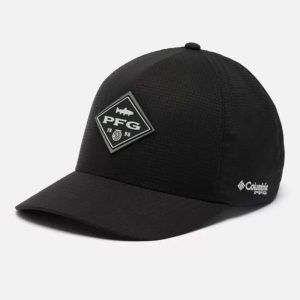 כובע מצחייה | PFG Island Angler Stretch Fit Ball Cap שחור