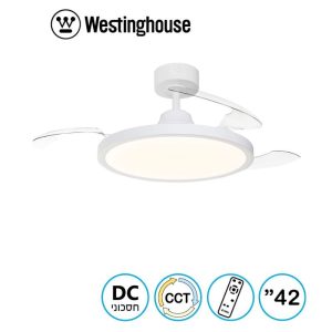 מאוורר תקרה Laguna 42" CCT עם שלט 73180 Westinghouse יבואן רשמי !