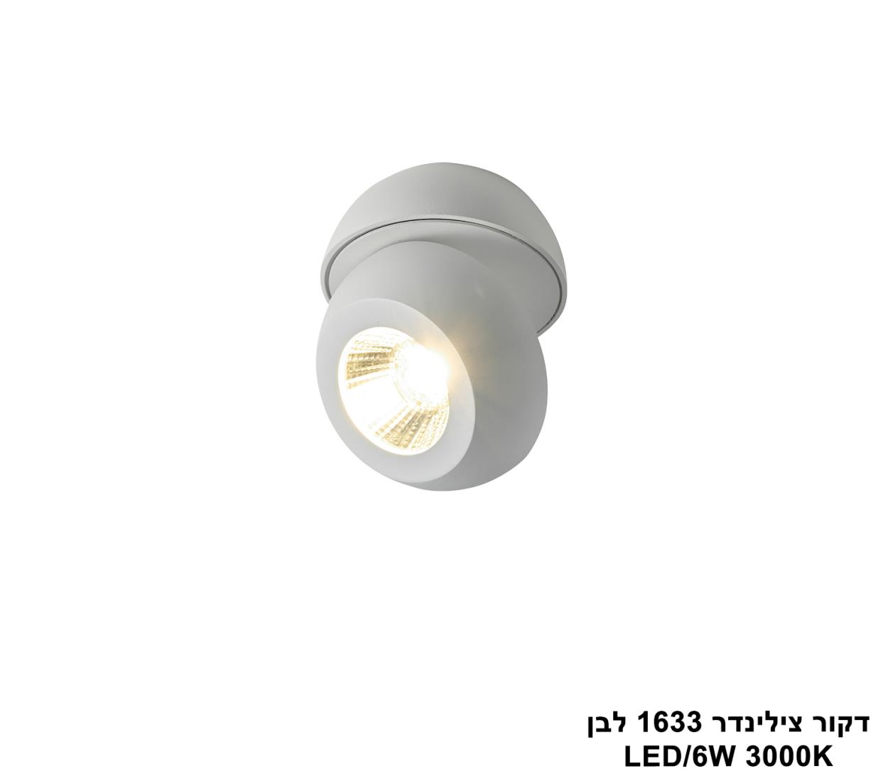 דקור צילינדר 1633 לבן LED דקור צילינדר 1633 לבן LED