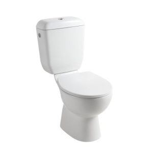 אסלה מונובלוק רנגון לבן עם מושב אסלה טריקה שקטה אסלה מונובלוק רנגון לבן עם מושב אסלה טריקה שקטה
