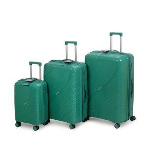 סט3מזוודות קשיחות 20/ 28/32 ירוק מנטה Travel Club סט3מזוודות קשיחות 20/ 28/32 ירוק מנטה Travel Club