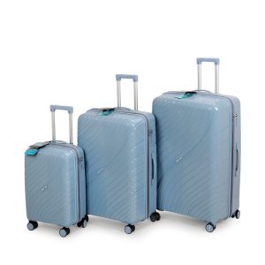 סט 3 מזוודות קשיחות 20/ 28/32 תכלת Travel Club סט 3 מזוודות קשיחות 20/ 28/32 תכלת Travel Club