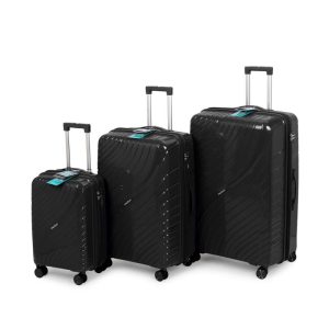 סט 3 מזוודות קשיחות 20/ 28/32 שחור Travel Club סט 3 מזוודות קשיחות 20/ 28/32 שחור Travel Club