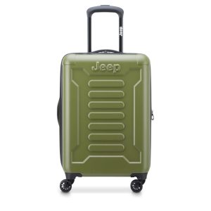 מזוודה טרולי 20' קשיחה JEEP ירוק