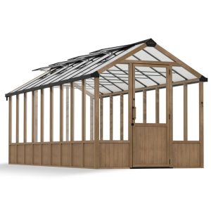 חממה ביתית 2.4X6.4 Natura מעץ ארז מבית פלרם - Canopia