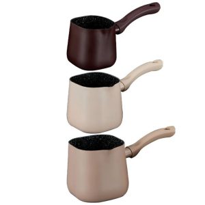 מארז 3 פינגאנים מרובעים 0.4/0.6/0.8 ליטר COFFEE COLLECTION מוקה\קרם\חום מבית Food appeal