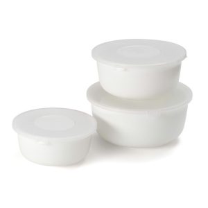 סט 3 קערות אופל עם מכסה 14/16.5/19 ס"מ מבית Food appeal