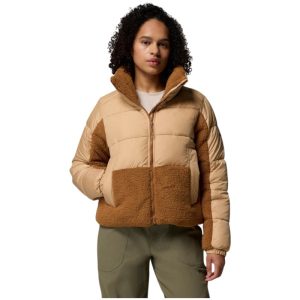 LEADBETTER POINT II SHERPA HIB canoe - מעיל לנשים חום קאמל עם פרווה