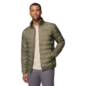 DELTA RIDGE II DOWN HOOD JKT M stgrn מעיל פוך לגברים stone green