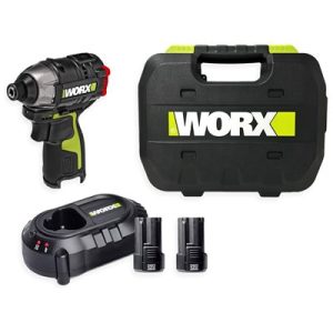 מברגת אימפקט Worx WU132X זוג סוללות 2AH ללא פחמים 12V יבואן רשמי!