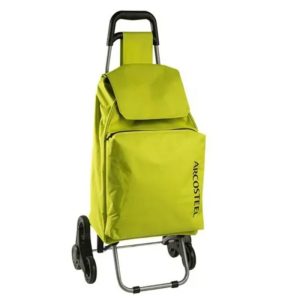 עגלת קניות איכותית בצבע ירוק מבית ARCOSTEEL