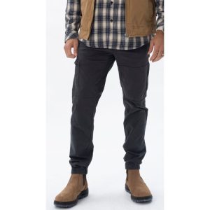 דגמח כותנה גמיש וקל ליום יום FLINDERS JOGGER צבע שחור
