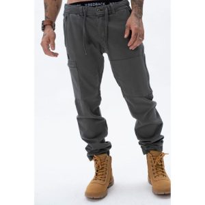 דגמח כותנה גמיש וקל ליום יום FLINDERS JOGGER צבע אפור
