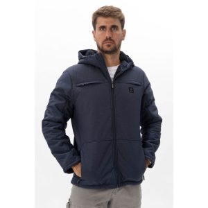 סופטשל לייק Blue Lake Furry Hoddie Softshell נייבי