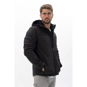 סופטשל לייק Blue Lake Furry Hoddie Softshell שחור