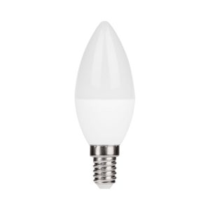 נורת לד נר 5W אור לבן E-14 חלבי