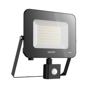פנס הצפה שחור 50W +גלאי אור חם EAGLE