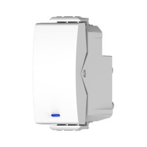 לחצן מואר לד כחול 1 מודול לבן SW-22301
