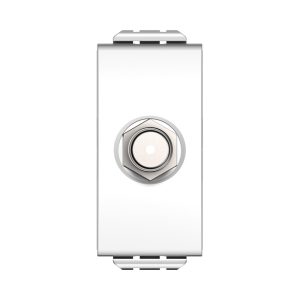 שקע TV קואקס 1 מודול לבן מט SW