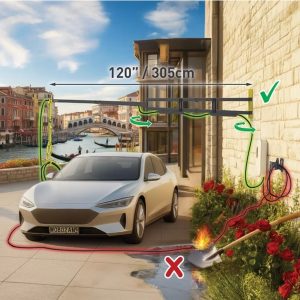 זרוע לעמדת טעינה לחשמלי 305 ס"מ EV300WM זרועות ברקן יבואן רשמי !