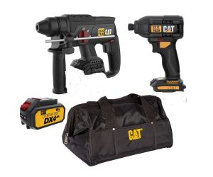 סט 18V פטישון + אימפקט + סוללה + תיק CAT יבואן רשמי !