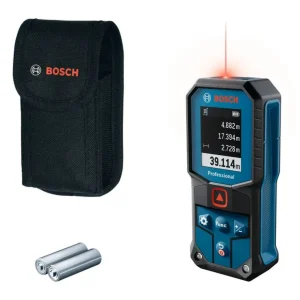 מד טווח לייזר מקצועי Bosch GLM40-31 כולל סוללות ונרתיק בוש יבואן רשמי!