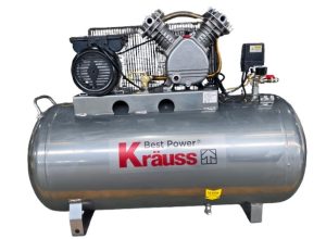 מדחס 200 ליטר 3 כ"ס KR-200-BELT KRAUSS הנעת רצועה יבואן רשמי !