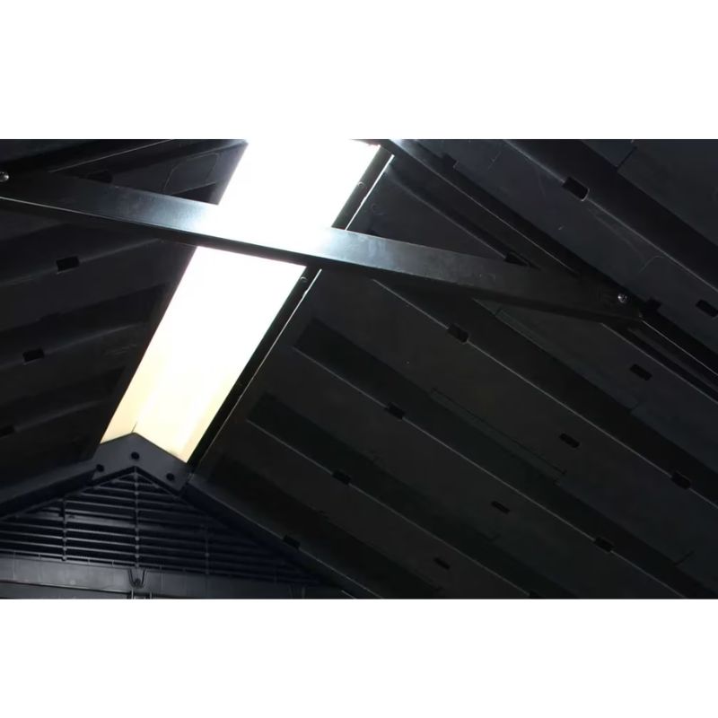 מחסן גינה ניוטון פלוס - 7.5x17 עמוק - אפור מחסן גינה ניוטון פלוס - 7.5x17 עמוק - אפור