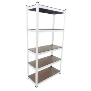 כוננית מתכת פרימיום 5 מדפים לבן Proxen 322-GSS2