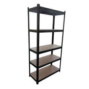 כוננית מתכת פרימיום 5 מדפים שחור Proxen 322-GSS2 כוננית מתכת פרימיום 5 מדפים שחור Proxen 322-GSS2