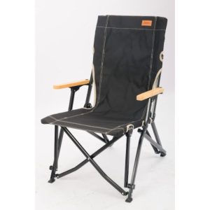 כיסא קמפינג ידית עץ JEEP 5969 שחור TRAIL