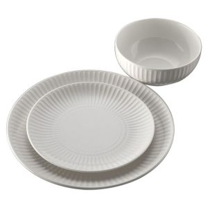 סט אוכל 18 חלקים NEW BON CHINA Diana White מבית Food Appeal