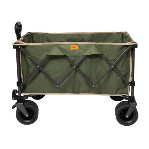 עגלת חוף מתקפלת JEEP EasyGo PRO נפח 180 ליטר L צבע ירוק