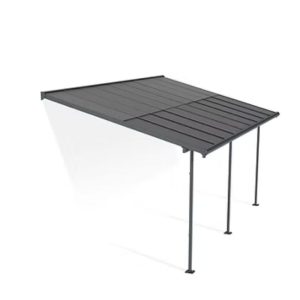 פרגולת אלומיניום Sierra Cabrio אפורה 3X5.6 נפתחת מבית פלרם - Canopia