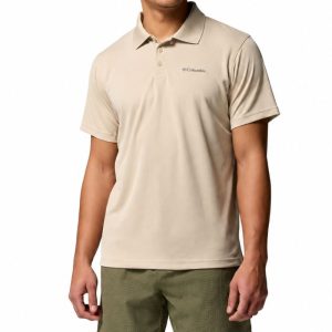 חולצת פולו לגברים - Utilizer Polo - צבע פוסיל ancient fossil