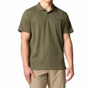 חולצת פולו לגברים - Utilizer Polo - צבע ירוק אבן Stone Green
