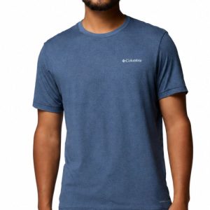 ‏חולצת גברים Columbia Parsons Point S/S Graphic - T - צבע כחול נייבי Navy Blue