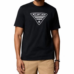 חולצה שרוול קצר לגברים PFG SHIELD S/S צבע שחור Black