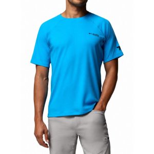 חולצה קצרה לגברים Driventure Short Sleeve Shirt לגברים צבע כחול