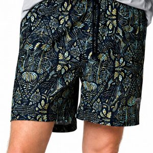 בגד ים מודפס לגברים Columbia PFG Rambler Printed Water Short צבע כחול נייב navy