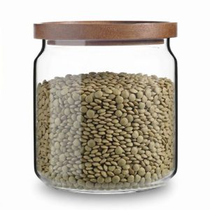 איחסונית זכוכית 1800 מ"ל מכסה עץ SEAL IT מבית Food appeal