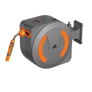 גלגלת השקייה אוטומטית חשמלית מודגל 30 מטר Modgal Automatic Electric Hose Reel צבע ירוק שחור Green Black