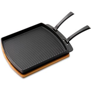 מחבת צלייה ובישול דו צדדית וויט מברזל יצוק Witt Pizza Cast Iron 2 Sided Roasting & Cooking Pan צבע שחור Black