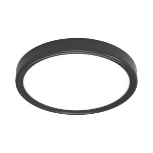 גוף תאורה על הטיח שחור CLOCK 18W 23CM 3CCT
