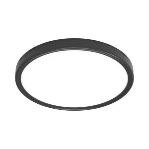 גוף תאורה על הטיח שחור CLOCK 24W 30CM 3CCT