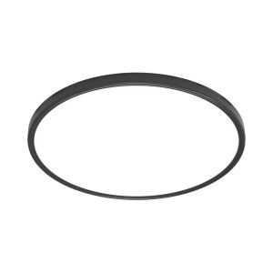גוף תאורה על הטיח שחור CLOCK 48W 60CM 3CCT