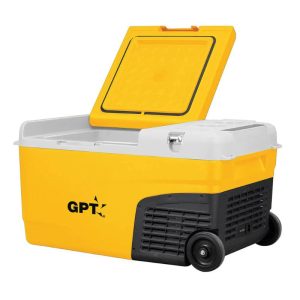 מקרר נייד לרכב Portable Car Fridge 20V GPT TOT051 צבע צהוב
