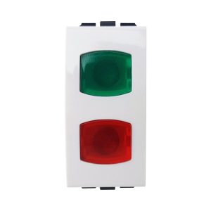 סימון מואר כפול LED אדום וירוק, לבן , 1M ניסקו סוויץ'
