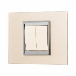 מסגרת FEEL זכוכית שמפניה 2 מודול ניסקו סוויץ' NISKO SWITCH Champagne